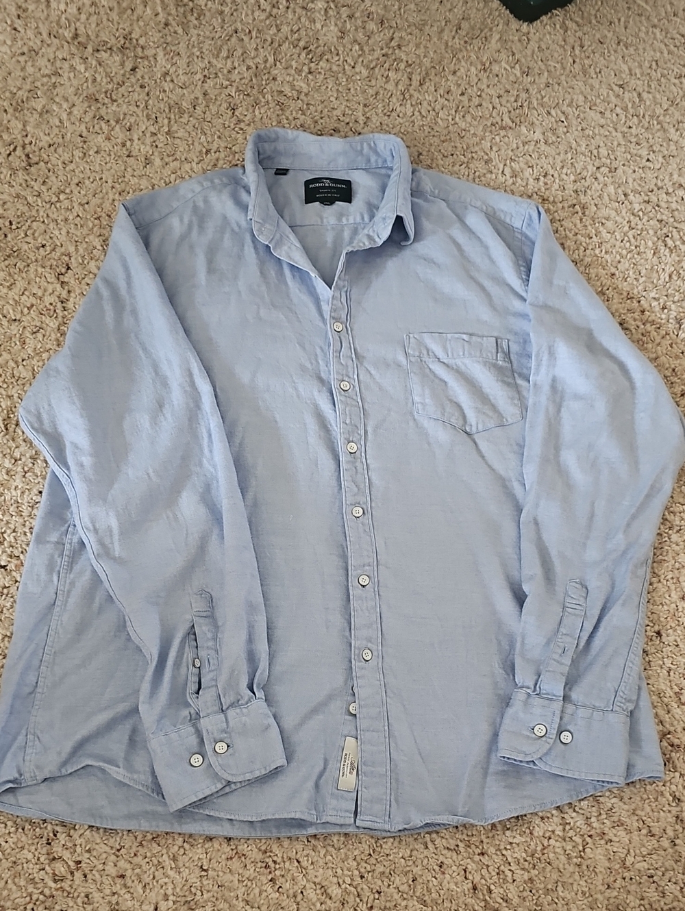 Rodd & Gunn Light Blue Long-Sleeve Button-Up Shirt